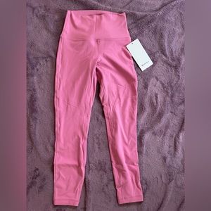 pink 25" high rise align leggings